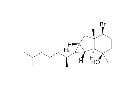 (1S,1aS,1bS,2R,5S,5aS,6aS)-5-Bromo-2,5a-dimethyl-1-((S)-6-methylheptan-2-yl)decahydrocyclopropa[a]inden-2-ol