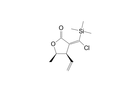 cis-.gama.Methyl-.beta,-vinyl-.alpha.(E)-(chloro(trimethylsilyl)methylene).gama.-butyrolcatone