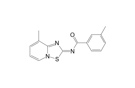 3-Methyl-N-[(2E)-8-methyl-2H-pyrido[1,2-b][1,2,4]thiadiazol-2-ylidene]benzamide