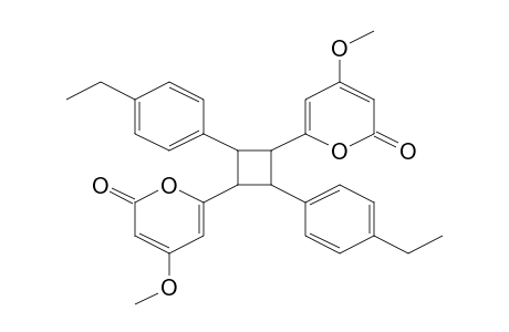 Cyclobutane, 1R,3E-bis(4-methoxy-2-oxo-2H-pyran-6-yl)-2Z,4E-bis(4-ethylphenyl)-