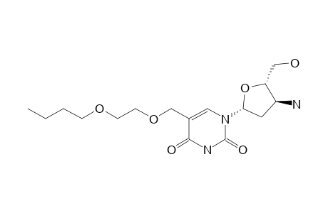 1-[(2R,4S,5S)-4-amino-5-(hydroxymethyl)-2-oxolanyl]-5-(2-butoxyethoxymethyl)pyrimidine-2,4-dione