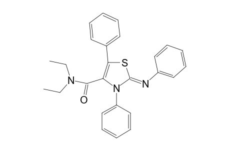 (2Z)-N,N-Diethyl-3,5-diphenyl-2-(phenylimino)-2,3-dihydro-1,3-thiazole-4-carboxamide