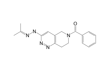 6-benzoyl-3-(isopropylidenehydrazino)-5,6,7,8-tetrahydropyrido[4,3-c]pyridazine