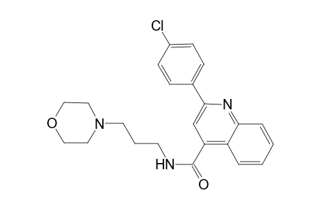 2-(4-chlorophenyl)-N-[3-(4-morpholinyl)propyl]-4-quinolinecarboxamide