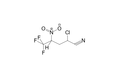 2-CHLORO-4-NITRO-5,5,5-TRIFLUOROPENTANOIC ACID, NITRILE (DIASTEREOMERMIXTURE)