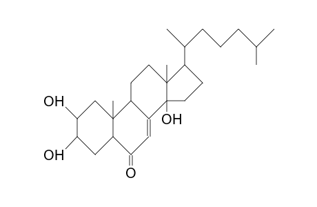 2b,3b,14a-Trihydroxy-5b-cholest-7-en-6-one
