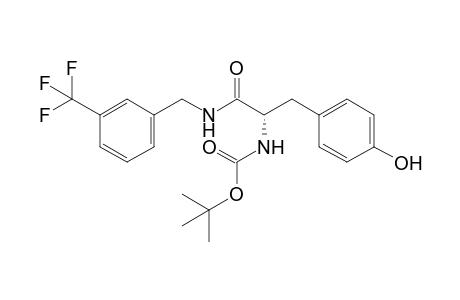 (2S)-2-[(tert-butoxycarbonyl)amino]-3-[4-(hydroxy)phenyl]-N-[3-(trifluoromethyl)benzyl]propanamide