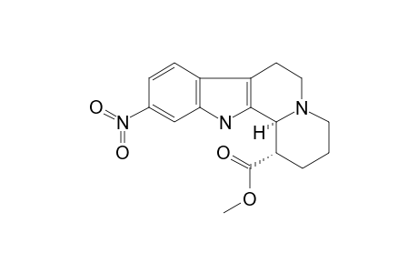 (1S,12bS)-10-nitro-1,2,3,4,6,7,12,12b-octahydropyrido[2,1-a]$b-carboline-1-carboxylic acid methyl ester