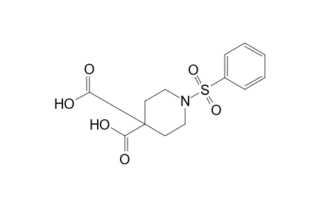 1-(phenylsulfonyl)-4,4-piperidinedicarboxylic acid