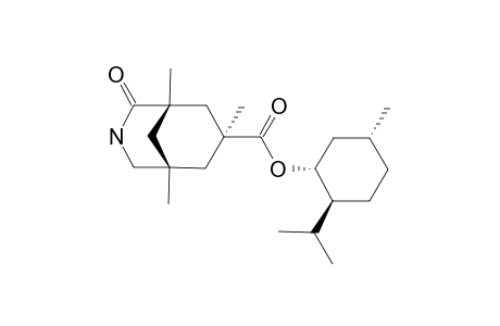 (1S,5R,7S)-1,5,7-Trimethyl-2-oxo-3-azabicyclo[3.3,1]nonan-7-carboxylic acid menthyl ester