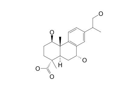 DEHYDROABIETIC_ACID-7-ALPHA,16-TRIHYDROXY-DHA;1-BETA,7-ALPHA,16-TRIHYDROXYDEHYDROABIETIC_ACID