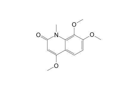 N-METHYL-4,7,8-TRIMETHOXY-QUINOLIN-2(1H)-ONE