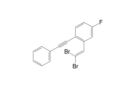 2-(2,2-dibromovinyl)-4-fluoro-1-(phenylethynyl)benzene