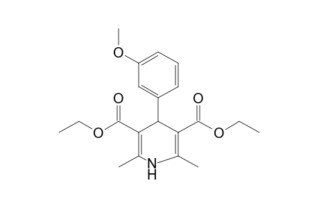 1,4-dihydro-2,6-dimethyl-4-(m-methoxyphenyl)-3,5-pyridinedicarboxylic acid, diethyl ester