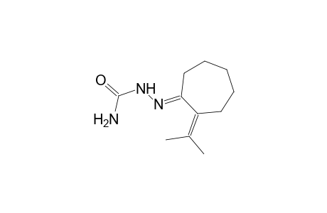 Cycloheptanone, 2-isopropylidene-, semicarbazone