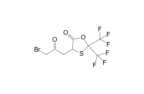 4-(3-BROMO-2-OXOPROPYL)-2,2-BIS-(TRIFLUOROMETHYL)-1,3-OXATHIOLAN-5-ONE