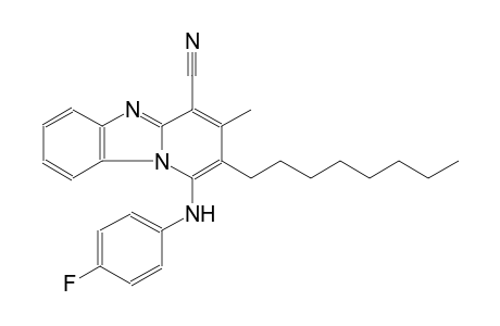 1-(4-fluoroanilino)-3-methyl-2-octylpyrido[1,2-a]benzimidazole-4-carbonitrile