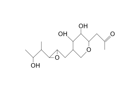 5S-(2S,3S-Epoxy-5S-hydroxy-4S-methyl-hexyl)-3R,4R-dihydroxy-2S-(2-oxo-propyl)-tetrahydro-pyran