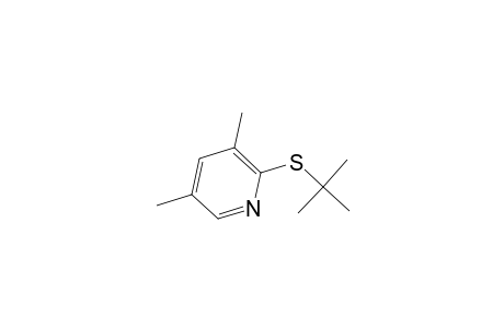 Pyridine, 2-[(1,1-dimethylethyl)thio]-3,5-dimethyl-