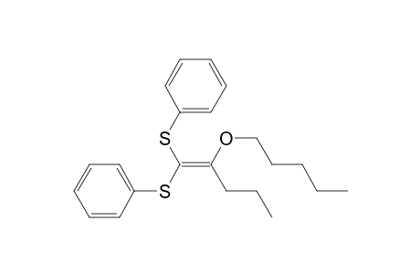 Benzene, 1,1'-[[2-(pentyloxy)-1-pentenylidene]bis(thio)]bis-