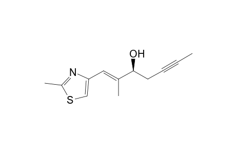 (E,3S)-2-methyl-1-(2-methyl-1,3-thiazol-4-yl)hept-1-en-5-yn-3-ol
