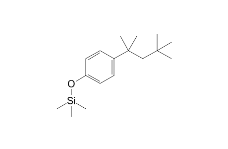 Phenol <4-(1,1,3,3-tetramethylbutyl)->, mono-TMS