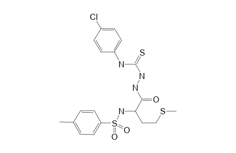 1-[4-Methylthio-2-(4-methylbenzenesulfonamido)-butanoyl]-4-(4-chlorophenyl)thiosemicarbazide