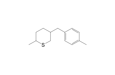 2H-Thiopyran, tetrahydro-2-methyl-5-[(4-methylphenyl)methyl]-