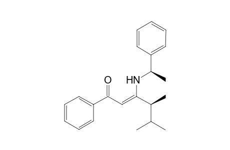 (4S)-1-Phenyl-2-(N-1'(R)-phenylethyl)amino-4,5-dimethylhex-2-en-1-one