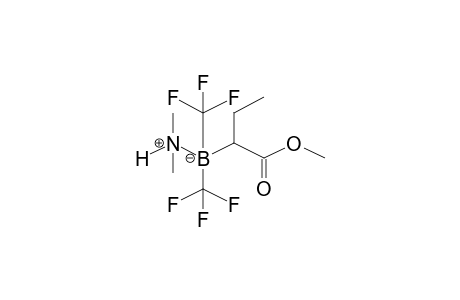 Butanoic acid, 2-[dimethylammoniobis(trifluoromethyl)borinato]-, methyl ester