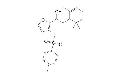 1-[3-(p-tolylsulfonylmethyl)-2-furyl]-2-(2,6,6-trimethylcyclohex-2-en-1-yl)ethanol