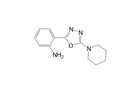 2-[5-(1-Piperidinyl)-1,3,4-oxadiazol-2-yl]aniline