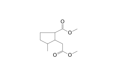 2-Methoxycarbonylmethyl-3-methylcyclopentanecarboxylic acid, methyl ester