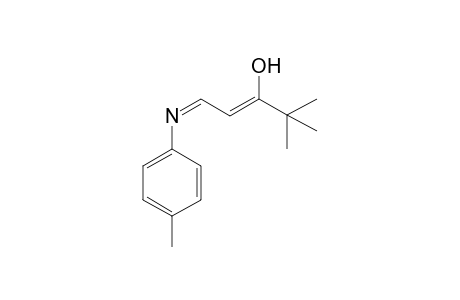 4,4-Dimethyl-1-p-tolylimino-pent-2-en-3-ol