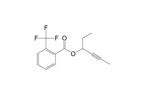 2-Trifluoromethylbenzoic acid, hex-4-yn-3-yl ester