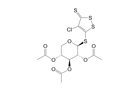 5-(2',3',4'-Tri-O-acetyl-.beta.-D-xylopyranosyl-thio)-4-chloro-1,2-dithiol-3-thione