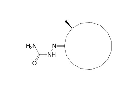 Hydrazinecarboxamide, 2-(3-methylcyclopentadecylidene)-, (S)-