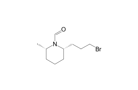 1-Piperidinecarboxaldehyde, 2-(3-bromopropyl)-6-methyl-, cis-(.+-.)-