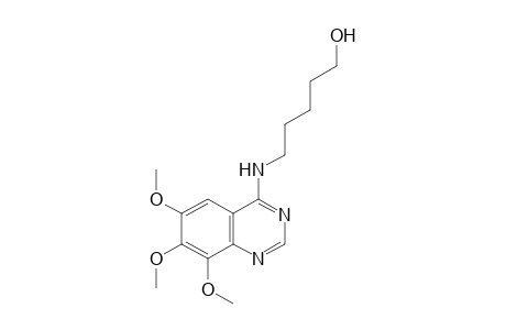 5-[(6,7,8-trimethoxy-4-quinazolinyl)amino]-1-pentanol