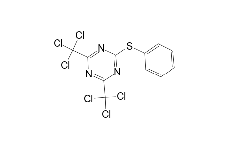 1,3,5-Triazine, 2-(phenylthio)-4,6-bis(trichloromethyl)-