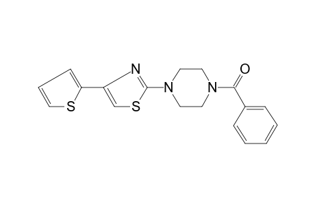 phenyl-[4-(4-thiophen-2-yl-1,3-thiazol-2-yl)piperazin-1-yl]methanone