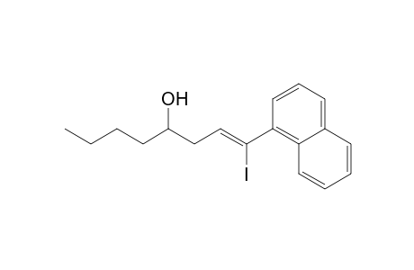 1-Iodo-1-(1'-naphthyl)oct-1-en-4-ol