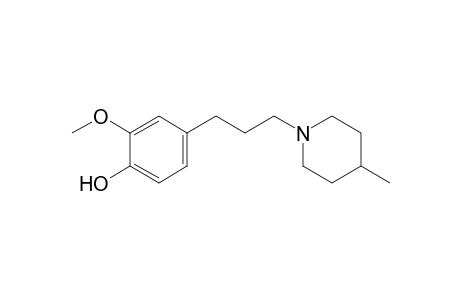 2-Methoxy-4-[3-(4-methylpiperidin-1-yl)propan-2-yl]phenol