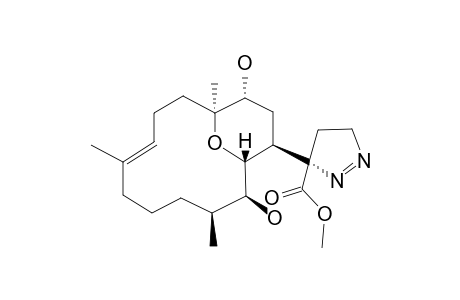methyl (3S)-3-[(1R,2S,3S,7E,11S,12R,14S)-2,12-dihydroxy-3,7,11-trimethyl-15-oxabicyclo[9.3.1]pentadec-7-en-14-yl]-4,5-dihydropyrazole-3-carboxylate