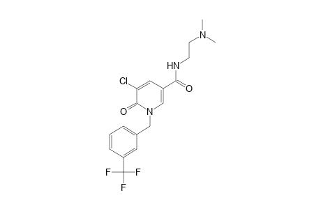 5-CHLORO-1,6-DIHYDRO-N-[2-(DIMETHYLAMINO)ETHYL]-6-OXO-1-[m-(TRIFLUOROMETHYL)BENZYL]NICOTINAMIDE