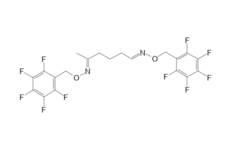 5-Keto-1-hexanal dioxime, o,o'-bis[(pentafluorophenyl)methyl]-