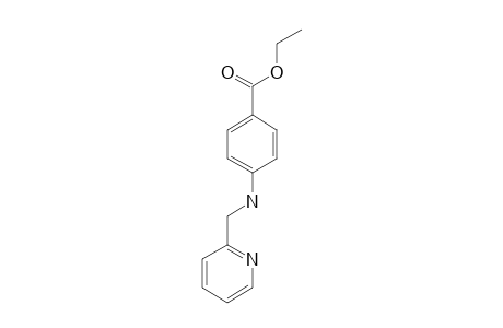 p-{[(2-pyridyl)methyl]amino}benzoic acid, ethyl ester