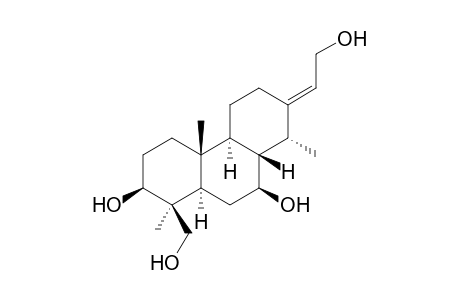 1-Phenanthrenemethanol, dodecahydro-2,9-dihydroxy-7-(2-hydroxyethylidene)-1,4a,8-trimethyl-, [1S-(1.alpha.,2.alpha.,4a.alpha.,4b.beta.,7E,8.beta.,8a.alpha.,9.alpha.,10a.beta.)]-