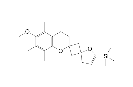 6-Methoxy-5,7,8-trimethyl-3''H-dispiro[chromane-2,1'-cyclobutane-3',2''-furan]-5''-yl)trimethylsilane