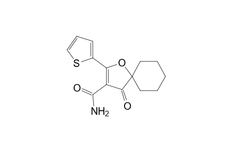 4-Oxo-2-(2-thienyl)-1-oxaspiro[4.5]dec-2-ene-3-carboxamide